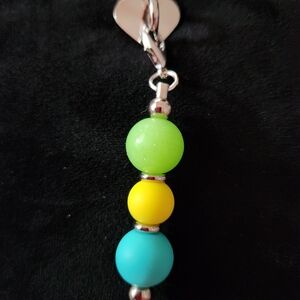 Vibrant Multicolor Beaded Tumbler Charm